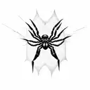 spider,web,skull  tattoo design idea