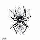 spider,web,skull  tattoo design idea