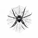 spider,web,skull  tattoo design idea