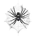spider,web,skull  tattoo design idea
