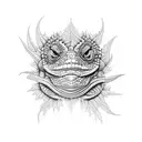 chameleon tattoo design idea