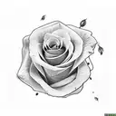  bunch up roses with the name guadalupe in the center tattoo design idea