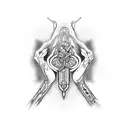 medical alert tattoo design idea