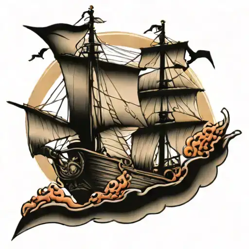 spike speigel's ship tattoo design idea