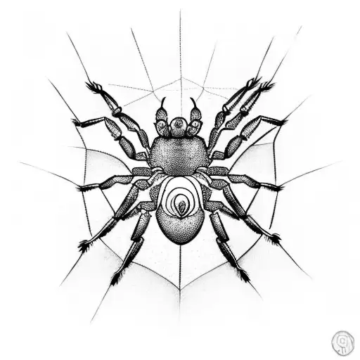 Spider tattoo design idea