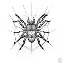 Spider tattoo design idea