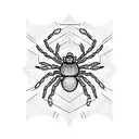 Spider tattoo design idea