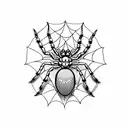 Spider tattoo design idea