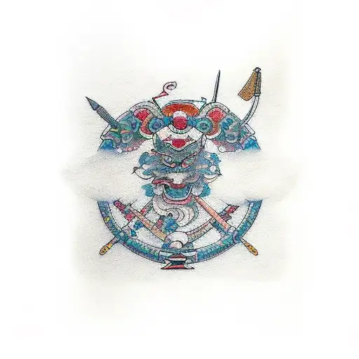 Sagittarius that show loyal, smart, assertive, and compassionate  tattoo design idea