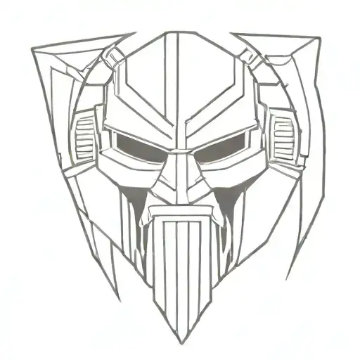 MF DOOM The Illest Villain tattoo design idea