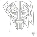 MF DOOM The Illest Villain tattoo design idea
