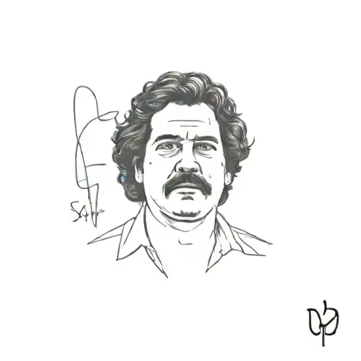 Pablo Escobar tattoo design idea