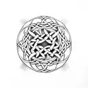 Celtic element runes tattoo design idea