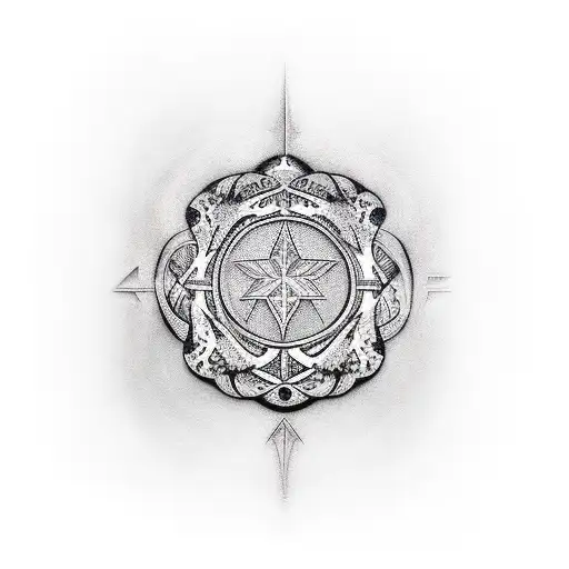 Christian symbol for mother  tattoo design idea