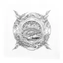 tiburón blanco tattoo design idea