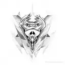 tiburón blanco tattoo design idea