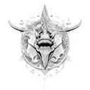 tiburón blanco tattoo design idea