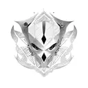 cyber tribal tattoo design idea