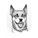 Dog tattoo design idea