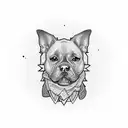 Dog tattoo design idea
