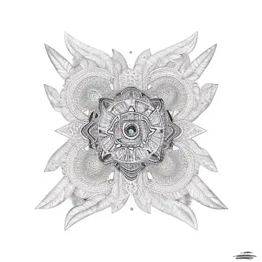 indigenous Mandala  tattoo design idea