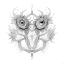 long olive vine lives tattoo design idea