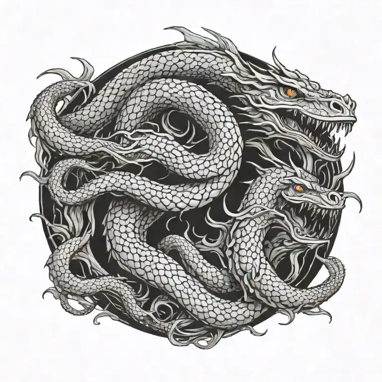 sea serpent tattoo tattoo design idea