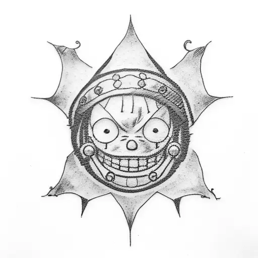  Luffy One piece tattoo design idea
