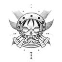  Luffy One piece tattoo design idea