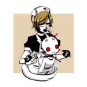 undertale nurse tattoo design idea