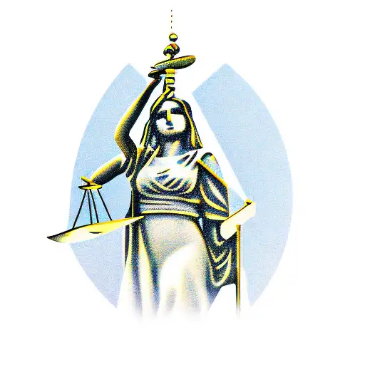 Lady Justice tattoo design idea