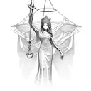 Lady Justice tattoo design idea