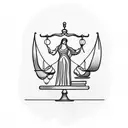 Lady Justice tattoo design idea