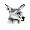 kangaroo tattoo design idea