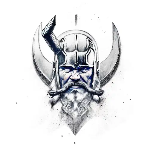 Viking, Thor, Mjolnir, sleeve  tattoo design idea