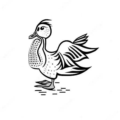 duck tattoo design idea