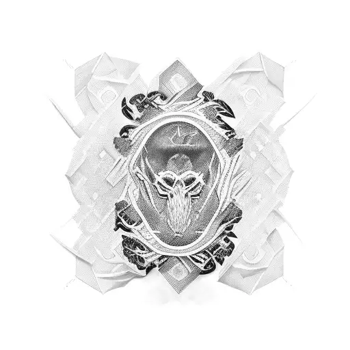 Dollars 100 tattoo design idea