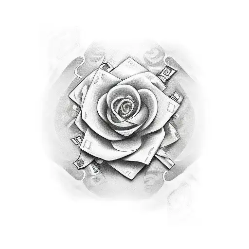 Dollars 100 tattoo design idea