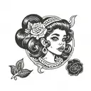 Melanie Martinez simple matching  tattoo design idea
