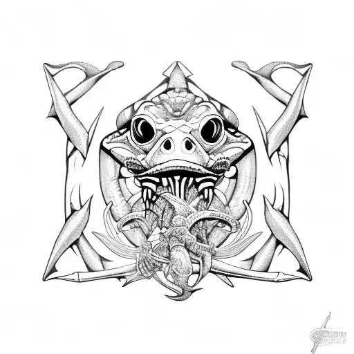 Navy seal bonefrog trident tattoo design idea