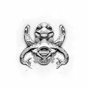 Navy seal bonefrog tattoo design idea