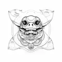Navy seal bonefrog tattoo design idea