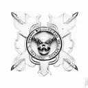Navy seal tattoo design idea