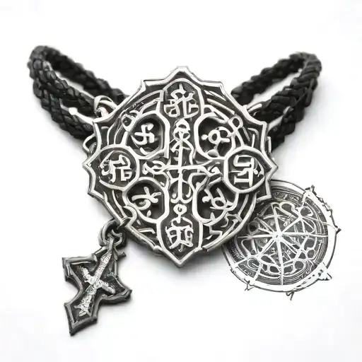 saint benedict cross bracelet tattoo tattoo design idea