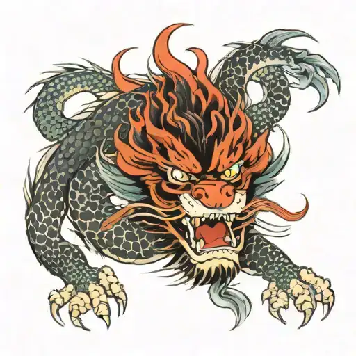 yakuza dragon tattoo tattoo design idea