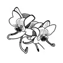 Orchids with stethoscope tattoo design idea