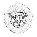 three little birds and let it be song wristband  tattoo design idea