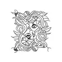 three little birds and let it be song wristband  tattoo design idea