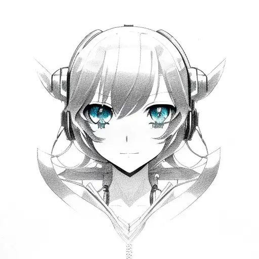 Hatsune Miku  tattoo design idea