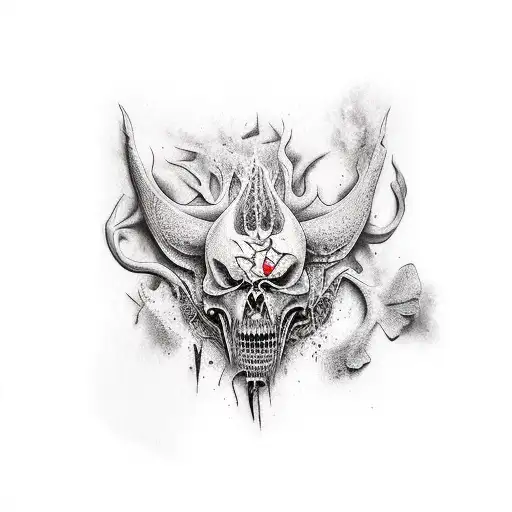 gore horror tattoo design idea